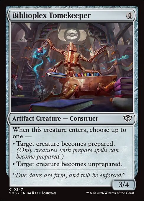 Biblioplex Tomekeeper #247 from Secrets of Strixhaven