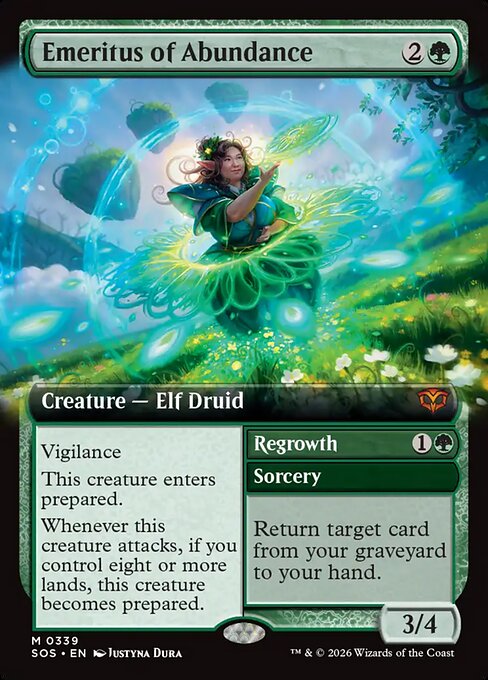 Emeritus of Abundance // Regrowth #339 from Secrets of Strixhaven
