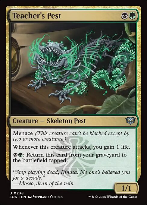 Teacher's Pest #238 from Secrets of Strixhaven