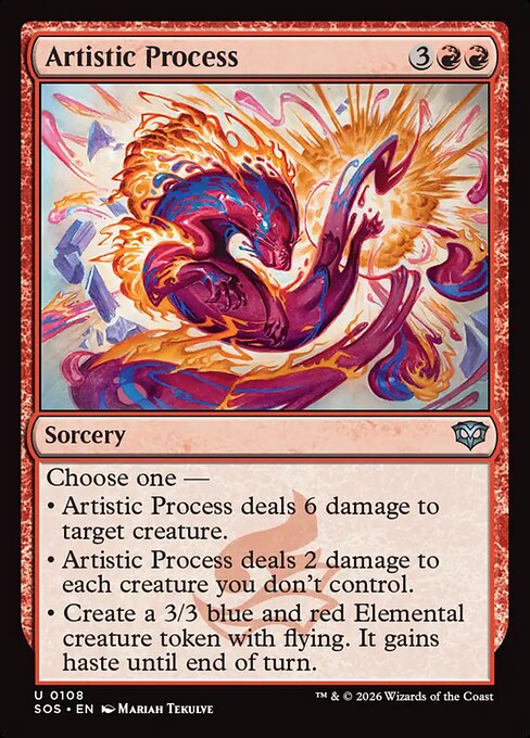 Artistic Process #108 from Secrets of Strixhaven