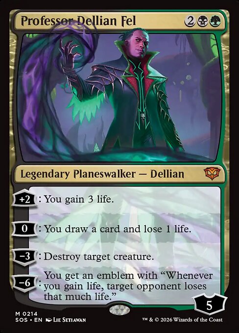 Professor Dellian Fel #214 from Secrets of Strixhaven