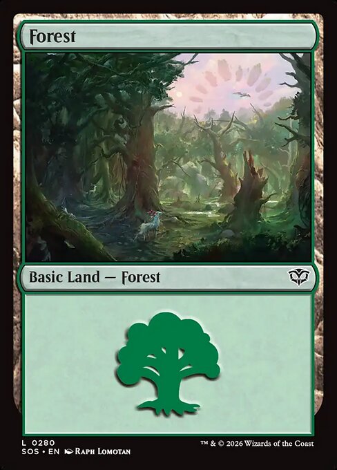 Forest #280 from Secrets of Strixhaven