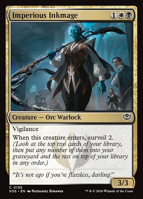 Imperious Inkmage #195 from Secrets of Strixhaven
