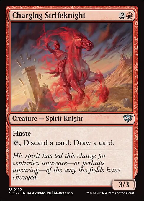 Charging Strifeknight #110 from Secrets of Strixhaven