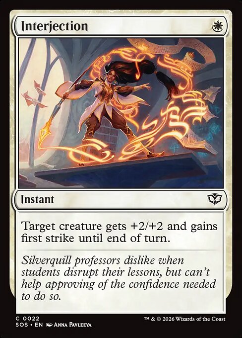 Interjection #22 from Secrets of Strixhaven