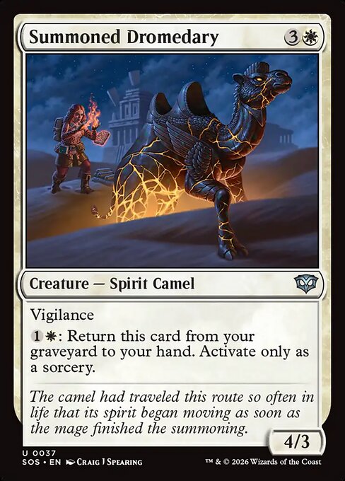 Summoned Dromedary #37 from Secrets of Strixhaven