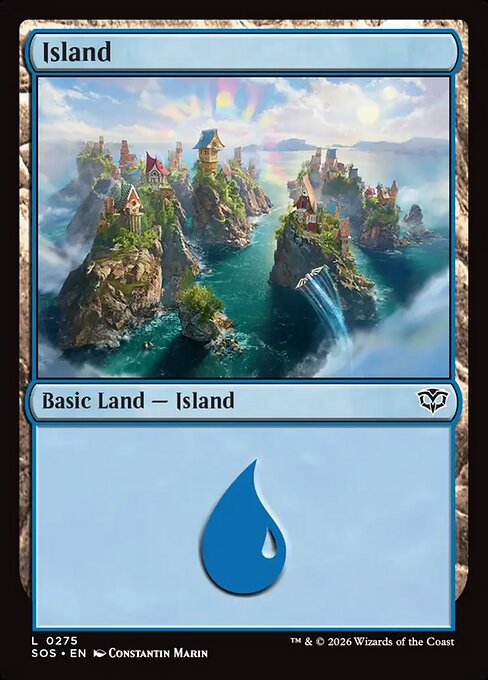 Island #275 from Secrets of Strixhaven
