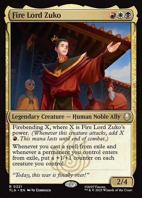 Fire Lord Zuko #221 from Avatar: The Last Airbender
