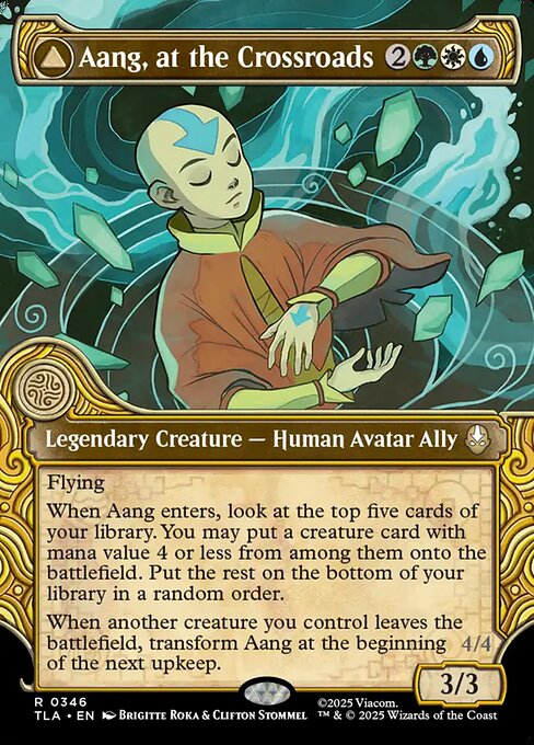 Aang, at the Crossroads // Aang, Destined Savior #346 from Avatar: The Last Airbender