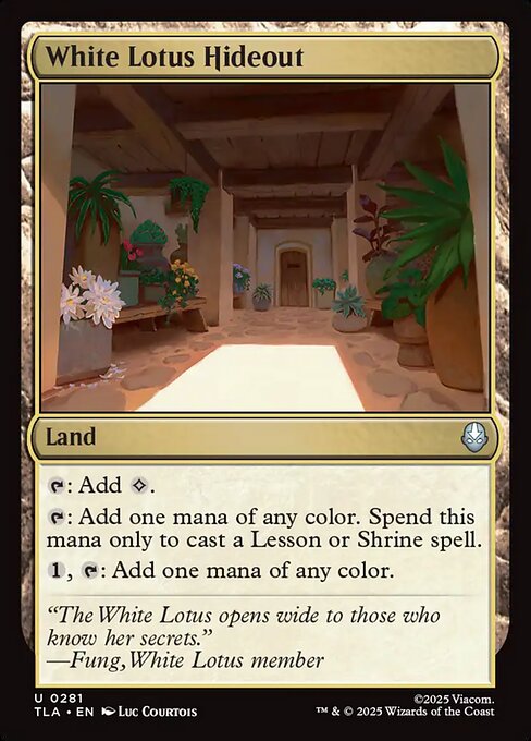 White Lotus Hideout #281 from Avatar: The Last Airbender