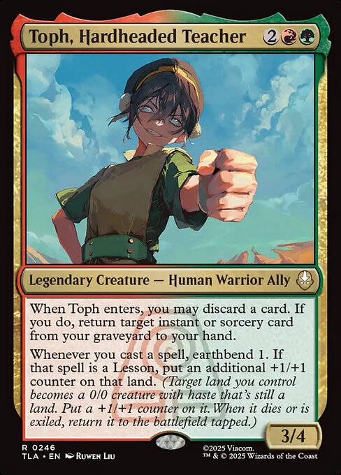 Toph, Hardheaded Teacher #246 from Avatar: The Last Airbender