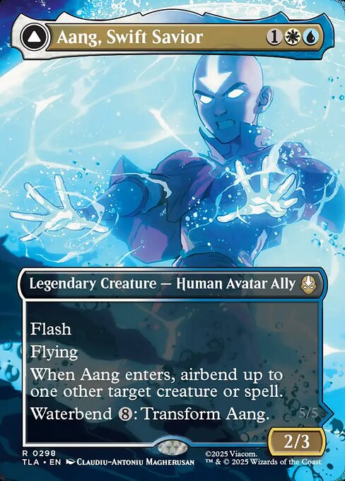 Aang, Swift Savior // Aang and La, Ocean's Fury #298 from Avatar: The Last Airbender