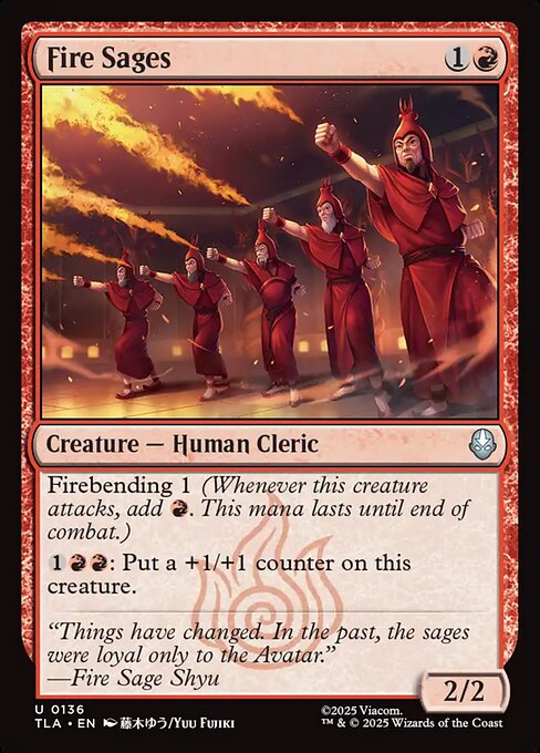 Fire Sages #136 from Avatar: The Last Airbender