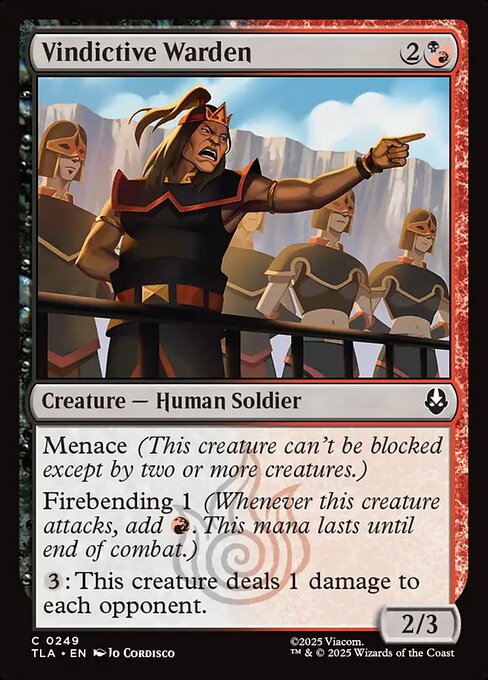 Vindictive Warden #249 from Avatar: The Last Airbender