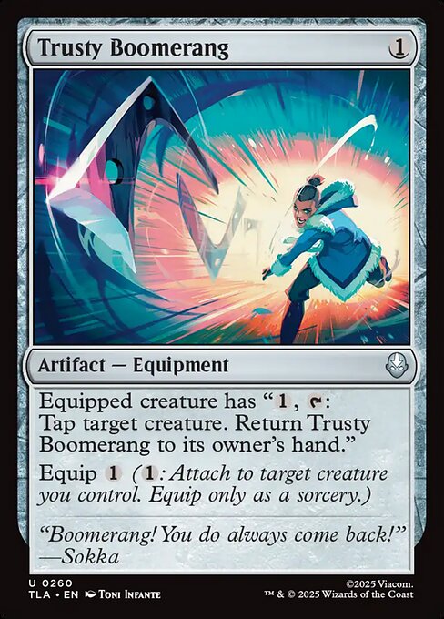 Trusty Boomerang #260 from Avatar: The Last Airbender