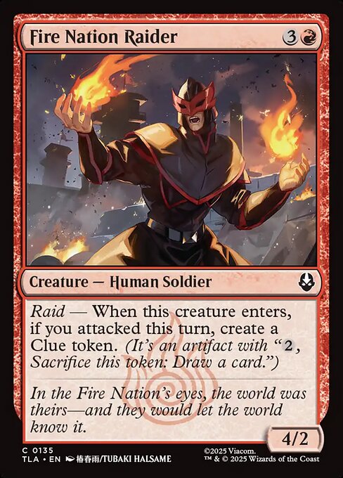 Fire Nation Raider #135 from Avatar: The Last Airbender
