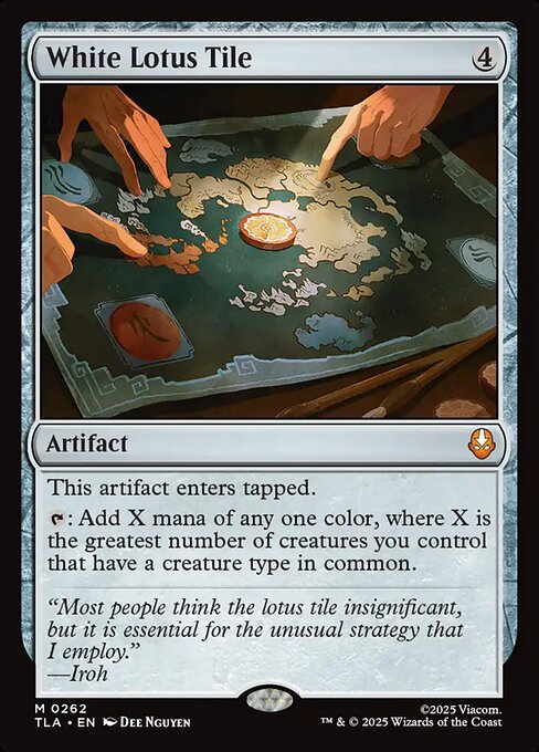 White Lotus Tile #262 from Avatar: The Last Airbender
