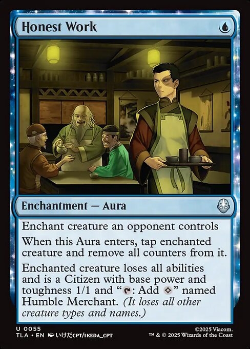 Honest Work #55 from Avatar: The Last Airbender