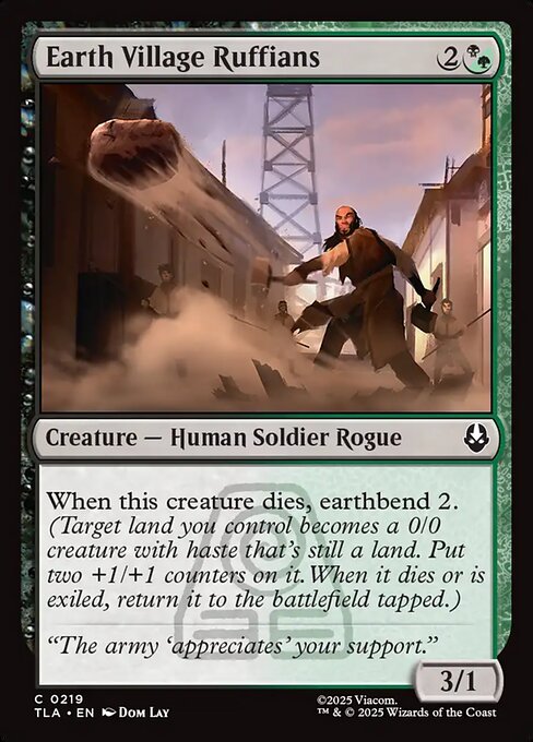 Earth Village Ruffians #219 from Avatar: The Last Airbender