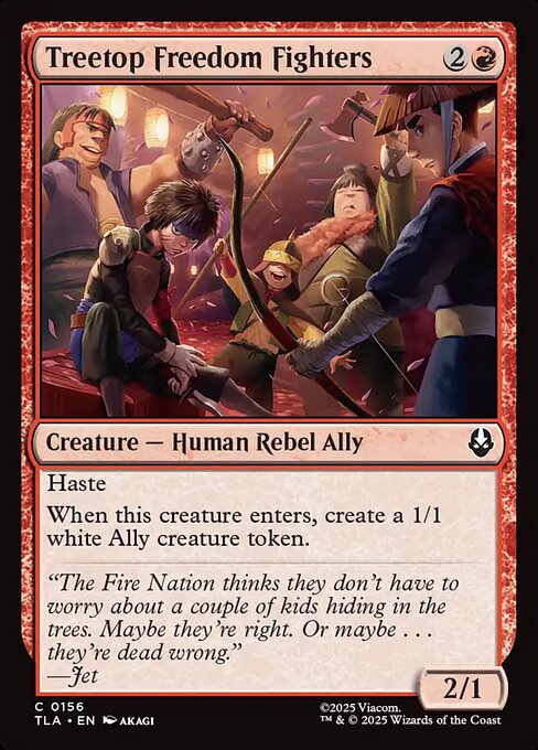 Treetop Freedom Fighters #156 from Avatar: The Last Airbender