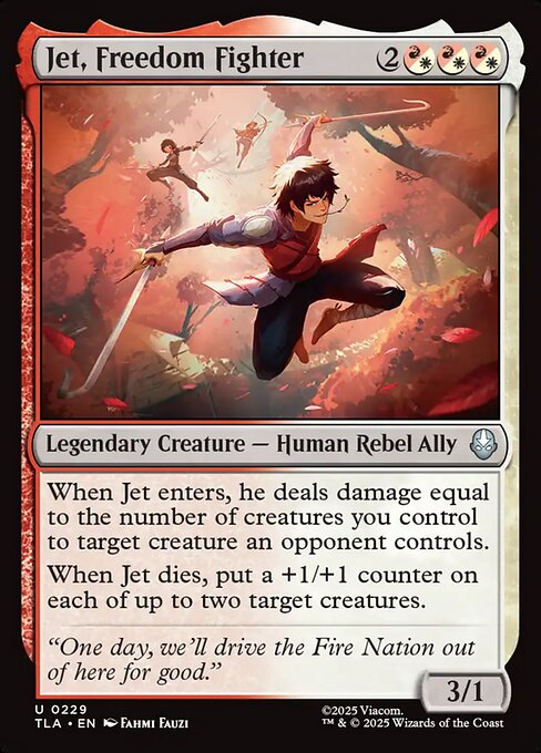 Jet, Freedom Fighter #229 from Avatar: The Last Airbender