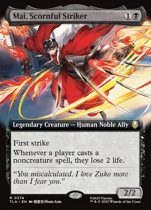 Mai, Scornful Striker #374 from Avatar: The Last Airbender