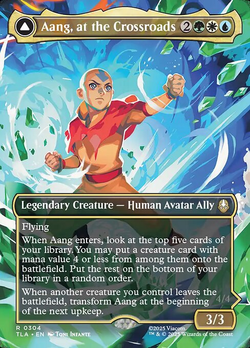 Aang, at the Crossroads // Aang, Destined Savior #304 from Avatar: The Last Airbender