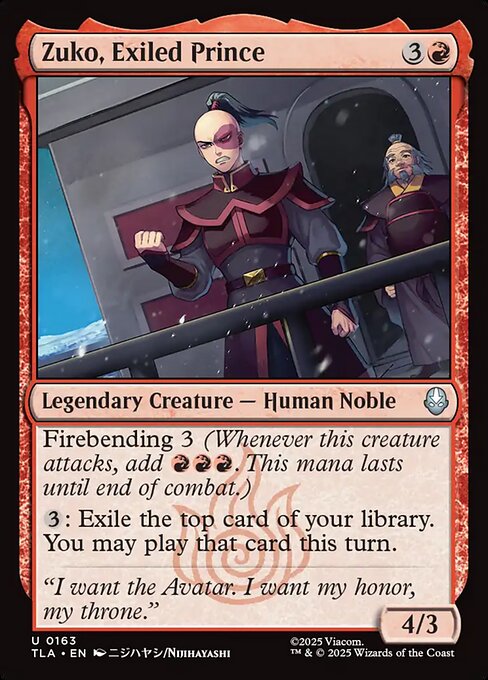 Zuko, Exiled Prince #163 from Avatar: The Last Airbender
