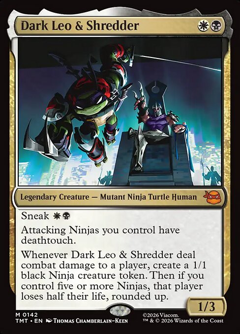 Dark Leo & Shredder #142 from Teenage Mutant Ninja Turtles