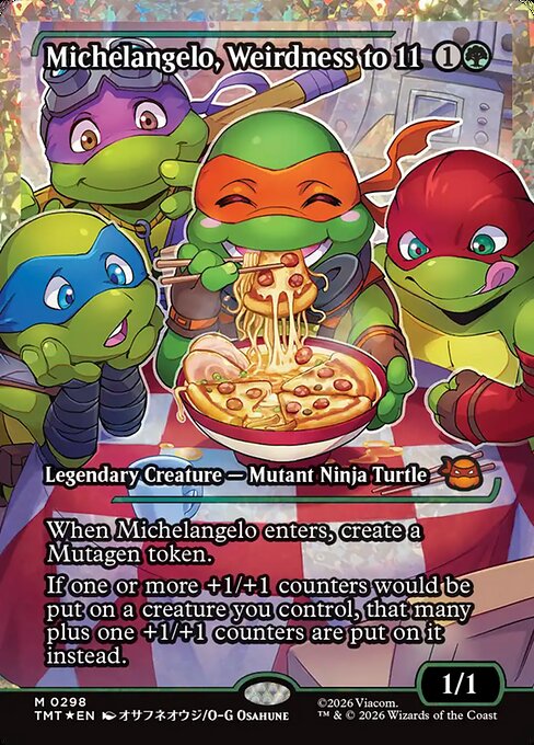 Michelangelo, Weirdness to 11 #298 from Teenage Mutant Ninja Turtles