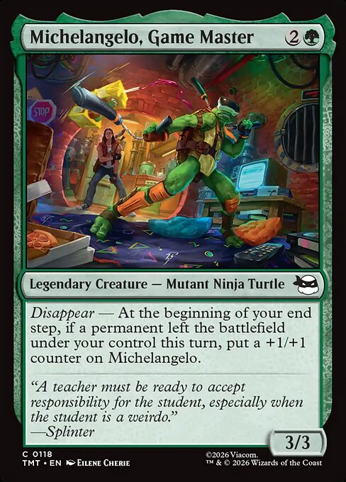 Michelangelo, Game Master #118 from Teenage Mutant Ninja Turtles