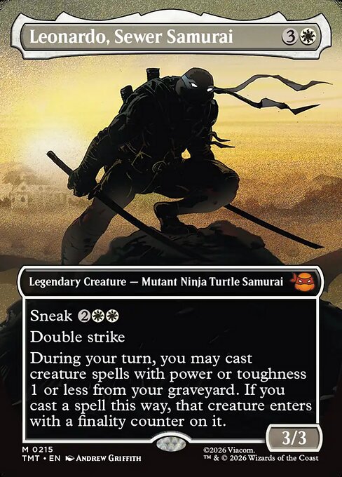 Leonardo, Sewer Samurai #215 from Teenage Mutant Ninja Turtles