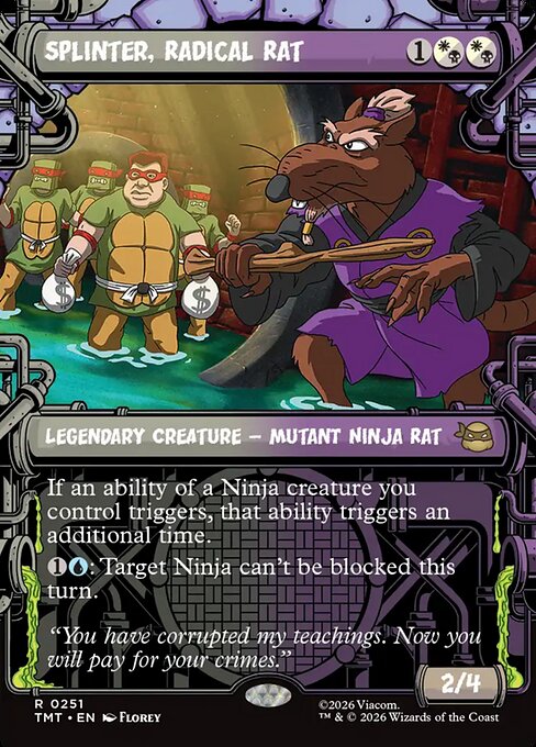 Splinter, Radical Rat #251 from Teenage Mutant Ninja Turtles