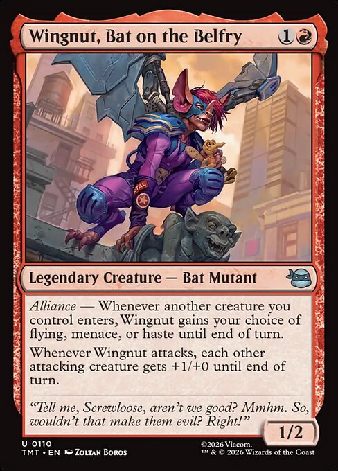 Wingnut, Bat on the Belfry #110 from Teenage Mutant Ninja Turtles
