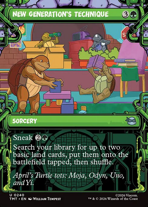 New Generation's Technique #240 from Teenage Mutant Ninja Turtles