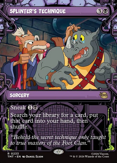 Splinter's Technique #233 from Teenage Mutant Ninja Turtles