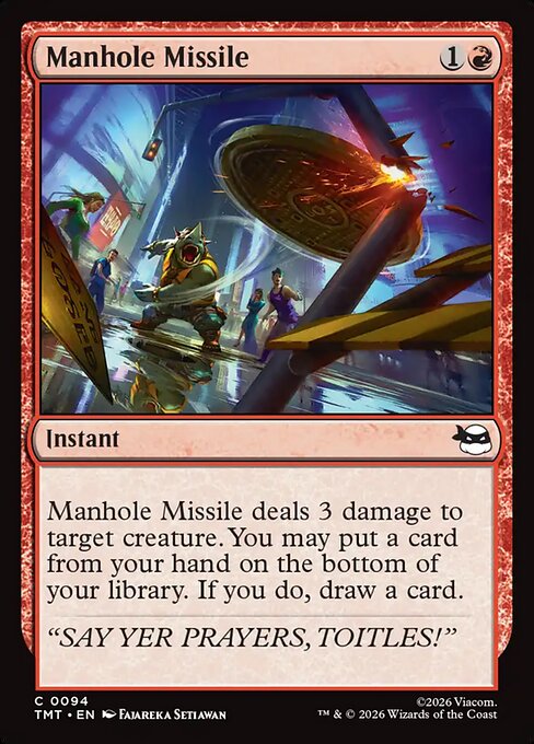 Manhole Missile #94 from Teenage Mutant Ninja Turtles