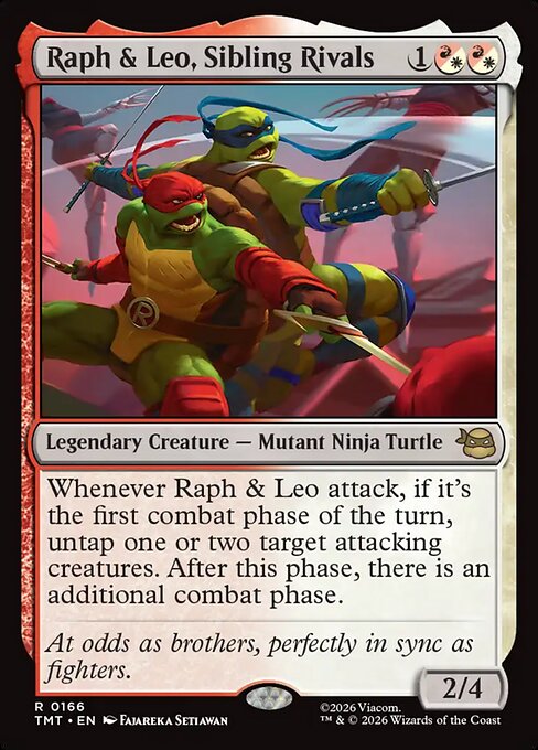 Raph & Leo, Sibling Rivals #166 from Teenage Mutant Ninja Turtles
