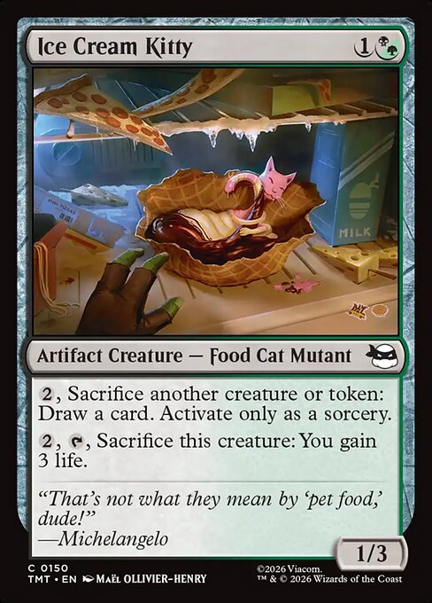 Ice Cream Kitty #150 from Teenage Mutant Ninja Turtles