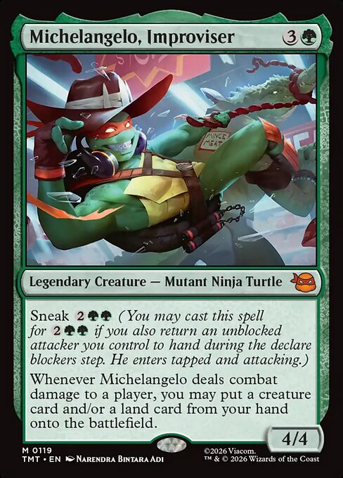 Michelangelo, Improviser #119 from Teenage Mutant Ninja Turtles