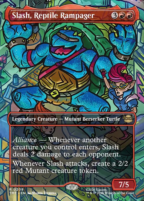 Slash, Reptile Rampager #208 from Teenage Mutant Ninja Turtles