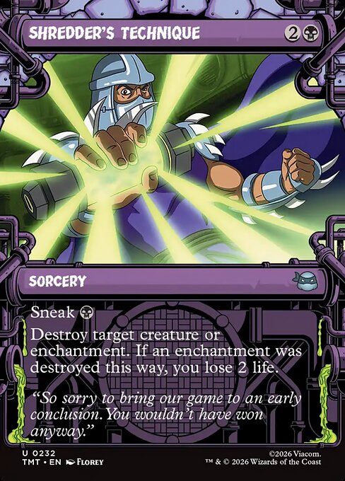 Shredder's Technique #232 from Teenage Mutant Ninja Turtles