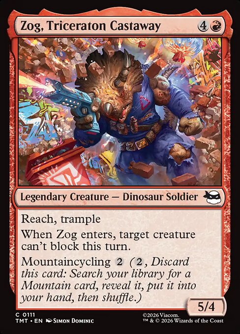 Zog, Triceraton Castaway #111 from Teenage Mutant Ninja Turtles