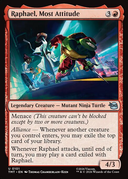 Raphael, Most Attitude #101 from Teenage Mutant Ninja Turtles