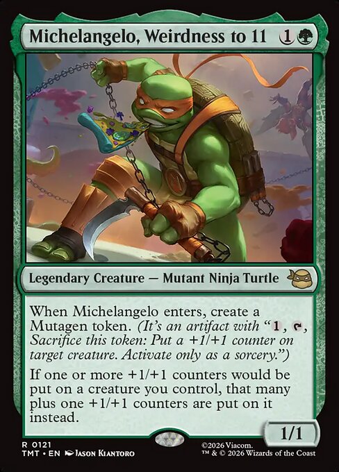 Michelangelo, Weirdness to 11 #121 from Teenage Mutant Ninja Turtles