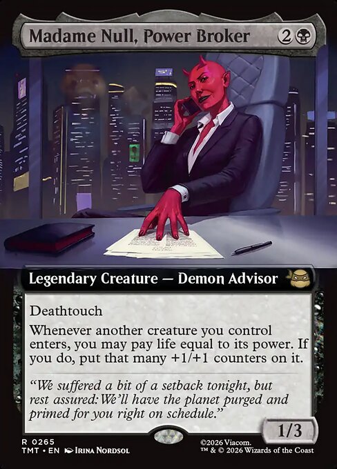 Madame Null, Power Broker #265 from Teenage Mutant Ninja Turtles