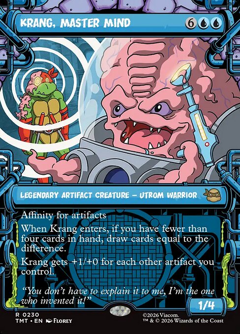 Krang, Master Mind #230 from Teenage Mutant Ninja Turtles