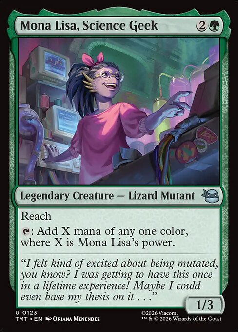 Mona Lisa, Science Geek #123 from Teenage Mutant Ninja Turtles