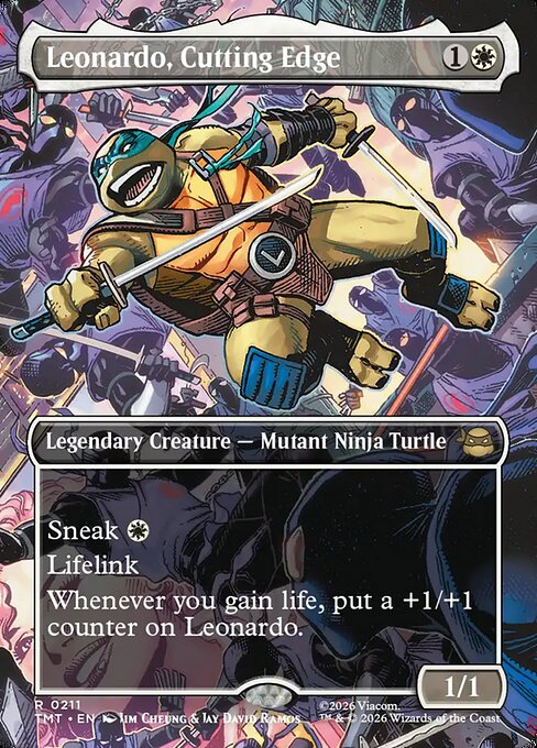 Leonardo, Cutting Edge #211 from Teenage Mutant Ninja Turtles
