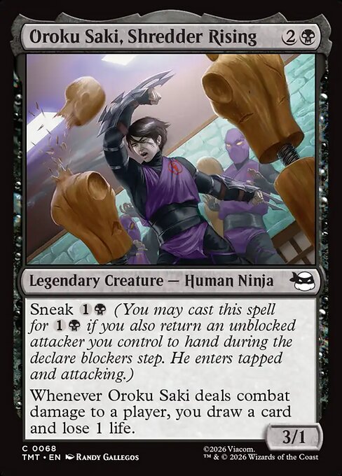Oroku Saki, Shredder Rising #68 from Teenage Mutant Ninja Turtles